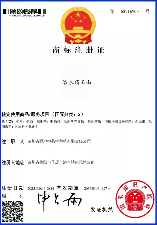 5类洛水药王山-电子证